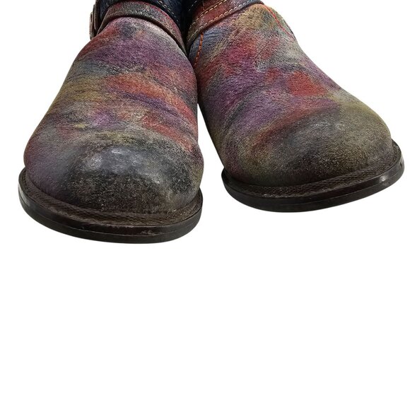 L'Artiste by Sprink Step Womens 36 Shazzam Leather Boot Navy Multi - Picture 7 of 16